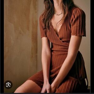 Sezane Robe Luisa XL in rust